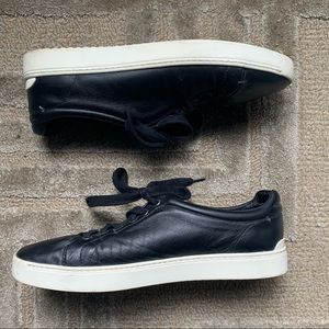 RAG & BONE - Leather lace up sneakers Black, 10.5